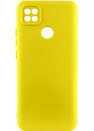 Чехол tpu getman liquid silk full camera для xiaomi redmi 9c желтый / flash