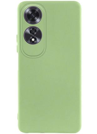 Чохол tpu getman liquid silk full camera для oppo a60 4g зелений / pistachio