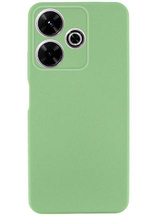 Чохол tpu getman liquid silk full camera для xiaomi redmi 13 4g / poco m6 4g зелений / pistachio