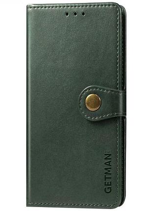 Шкіряний чохол-книжка getman gallant (pu) для zte blade v40 vita зелений