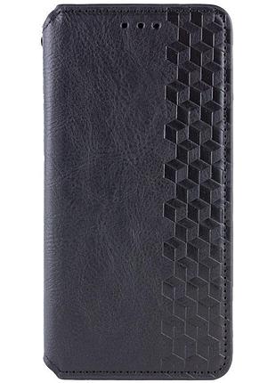 Кожаный чехол-книжка getman cubic (pu) для samsung galaxy a17 4g/5g черный