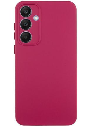 Чехол tpu getman liquid silk full camera для samsung galaxy s24+ бордовый / marsala