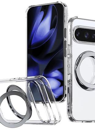Чехол tpu+pc aura fold для google pixel 9 pro xl / 10 pro xl transparent