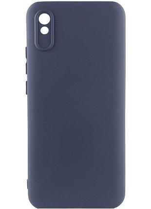 Чехол tpu getman liquid silk full camera для xiaomi redmi 9a синий / midnight blue