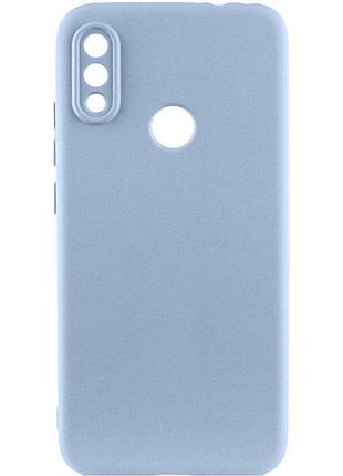 Чохол tpu getman liquid silk full camera для xiaomi redmi note 7 / note 7 pro / note 7s блакитний / lilac blue