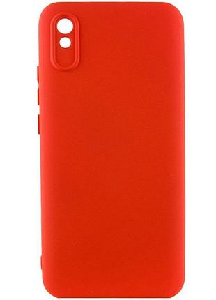 Чехол tpu getman liquid silk full camera для xiaomi redmi 9a красный / red