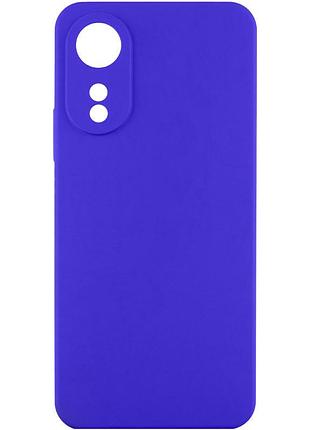 Чохол tpu getman liquid silk full camera для oppo a78 4g синій / iris