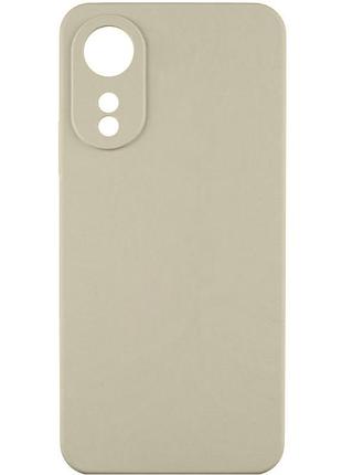 Чехол tpu getman liquid silk full camera для oppo a78 4g песочный / sand