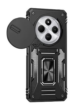 Ударопрочный чехол camshield army ring для xiaomi redmi 14c / 17c / a4 / poco c75 черный / black