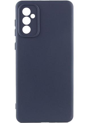 Чехол tpu getman liquid silk full camera для samsung galaxy s24+ синий / midnight blue