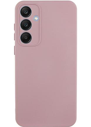 Чохол tpu getman liquid silk full camera для samsung galaxy s24+ рожевий / pink sand