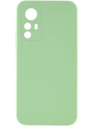 Чехол tpu getman liquid silk full camera для xiaomi redmi note 12s зеленый / pistachio