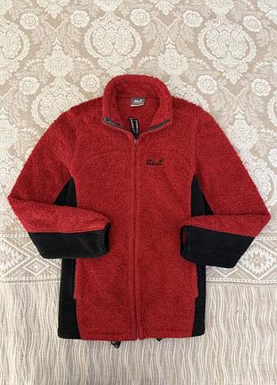 Флісова кофта жіноча jack wolfskin sherpa teddy fleece