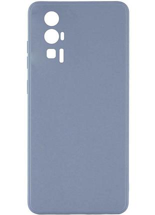 Силиконовый чехол candy full camera для xiaomi poco f5 pro бежевый / antique white сірий / smoky gray