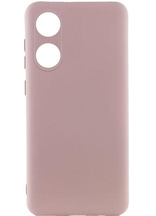 Чехол silicone cover lakshmi full camera (a) для oppo a58 4g розовый / pink sand
