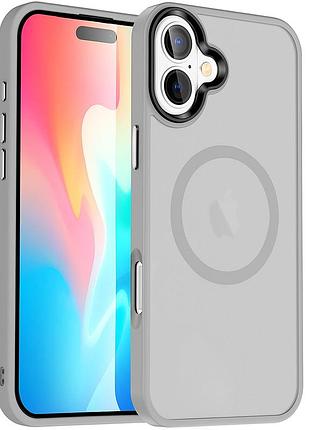 Чехол ummi colorful with magsafe для apple iphone 16 (6.1") серый / grey