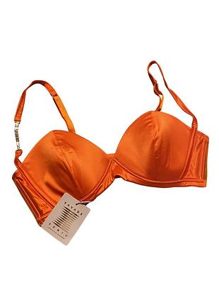 Оригинальный бюсгальтер rihanna savage fenty sharp satin bralette sticy orange
