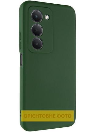 Чехол tpu getman liquid silk full camera для xiaomi redmi 15 4g (global) / 5g зеленый / dark green