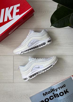 Кроссовки nike air max 97 triple white