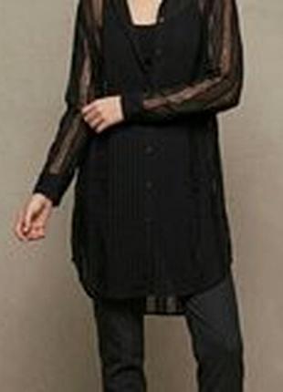 Блузка рубашка размер 42-44 / 8 новая платье zara  удлиненная
