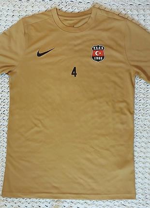 Футболка nike dri-fit оригинал / gold / футбольный стиль / размер m артикул bv6708-729