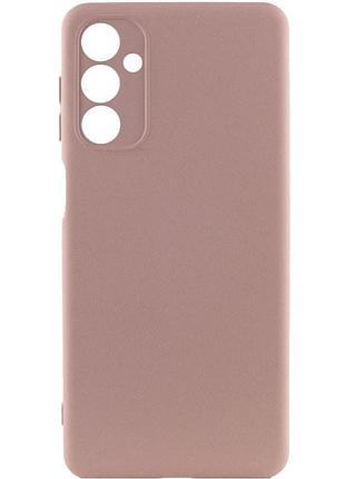Чохол tpu getman liquid silk full camera для samsung galaxy m34 5g бордовий / marsala рожевий / pink sand