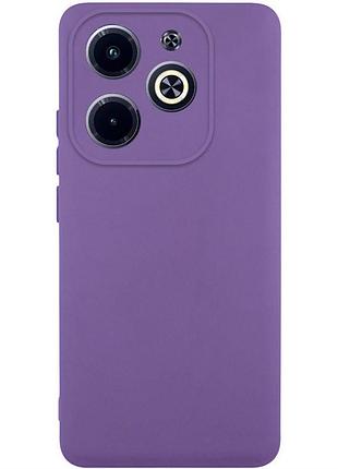 Чехол tpu getman liquid silk full camera для infinix hot 40i фиолетовый / amethyst