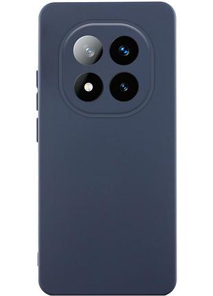 Чохол tpu getman liquid silk full camera для xiaomi redmi note 14 pro 5g синій / midnight blue