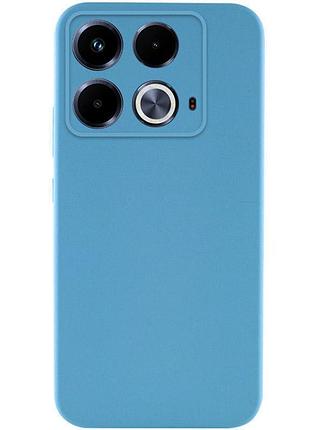 Чехол tpu getman liquid silk full camera для infinix note 40 4g голубой / blue
