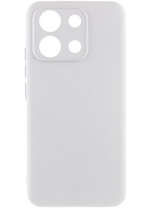 Чехол tpu getman liquid silk full camera для xiaomi redmi note 13 pro 4g / poco m6 pro 4g / note 14s белый / white