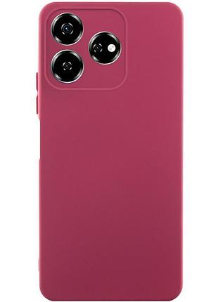 Чехол tpu getman liquid silk full camera для zte nubia v60 бордовый / marsala