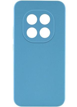 Чохол tpu getman liquid silk full camera для xiaomi redmi note 14 pro 5g блакитний / blue