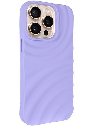 Чехол tpu monowave для apple iphone 13 pro max (6.7") black light blue