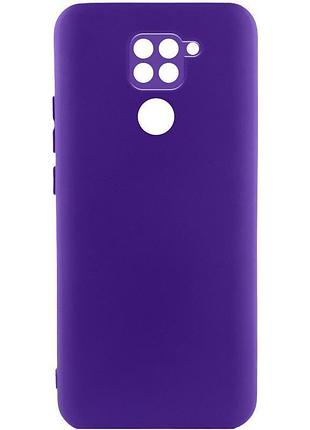 Чохол tpu getman liquid silk full camera для xiaomi redmi note 9 / redmi 10x фіолетовий / ultra violet