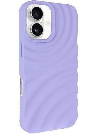 Чехол tpu monowave для apple iphone 16 (6.1") light blue