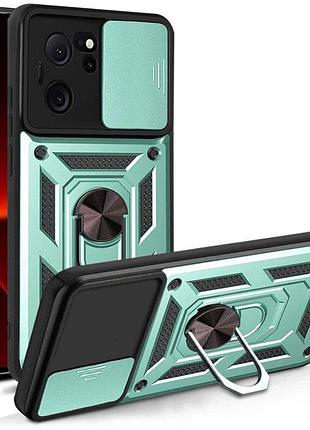 Чехол ummi camshield serge ring для xiaomi 13t / 13t pro зеленый / green