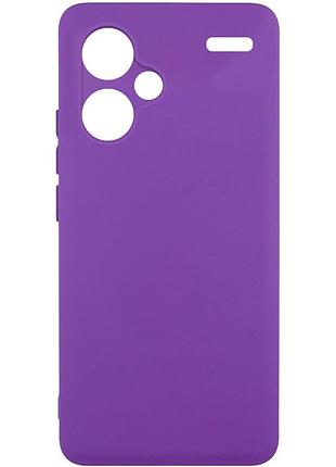 Чохол silicone cover lakshmi full camera (a) для xiaomi redmi note 13 pro+ бордовий / marsala фіолетовий / purple