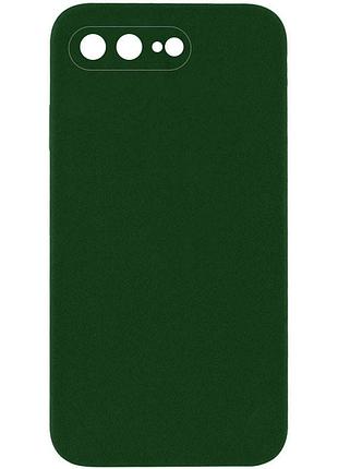 Чохол silk square full camera protective (aa) no logo для apple iphone 7 plus/8 plus (5.5") зелений / army green