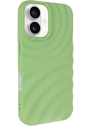 Чехол tpu monowave для apple iphone 16 (6.1") light green