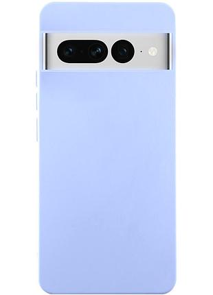 Чохол tpu getman liquid silk для google pixel 7 pro бузковий / light purple
