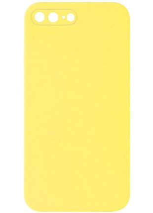 Чохол silk square full camera protective (aa) no logo для apple iphone 7 plus/8 plus (5.5") жовтий / yellow