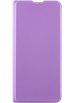Шкіряний чохол-книжка getman elegant (pu) для motorola moto g14 бузковий