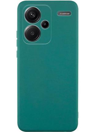 Силиконовый чехол candy full camera для xiaomi redmi note 13 pro+ зеленый / green