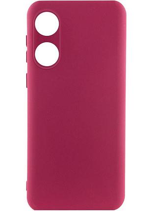 Чехол silicone cover lakshmi full camera (aaa) для oppo a58 4g бордовый / plum
