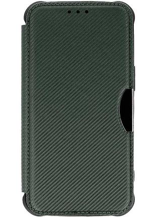 Шкіряний чохол-книжка getman razor (pu) для samsung galaxy a55 green