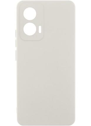 Чехол silicone cover lakshmi full camera (aaa) для motorola edge 60 pro белый / white