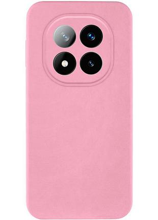 Чохол tpu getman liquid silk full camera для xiaomi redmi note 14 pro 4g рожевий / pink
