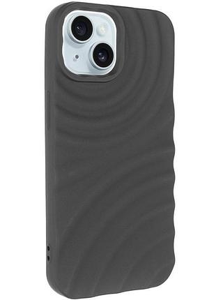 Чехол tpu monowave для apple iphone 15 (6.1") black