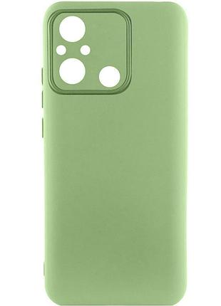 Чехол tpu getman liquid silk full camera для xiaomi redmi 12c зеленый / pistachio