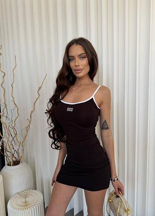 Платье майка мини 7